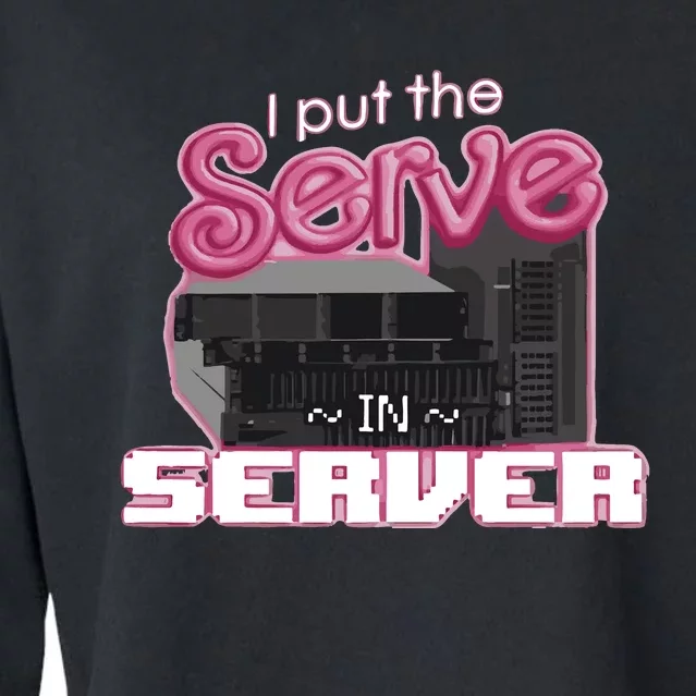 I Put The Serve In Server Computer Science Cropped Pullover Crew