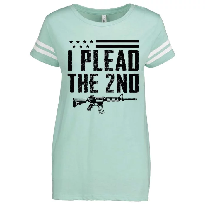 I Plead The 2nd Amendment Pro Gun Ar15 Rifle Enza Ladies Jersey Football T-Shirt