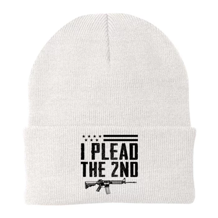 I Plead The 2nd Amendment Pro Gun Ar15 Rifle Knit Cap Winter Beanie