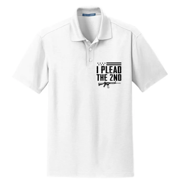 I Plead The 2nd Amendment Pro Gun Ar15 Rifle Dry Zone Grid Performance Polo