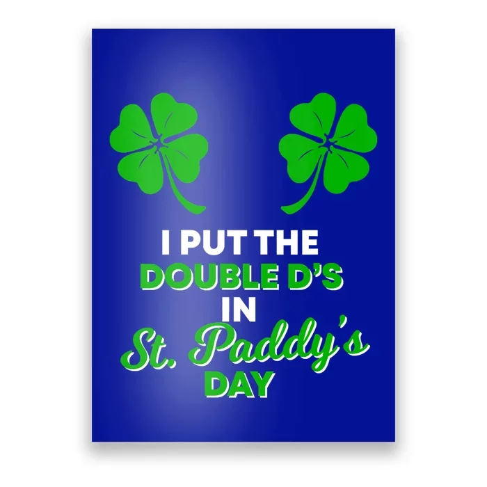 I Put The Double D's In St Paddy's Day Naughty Irish Gift Poster