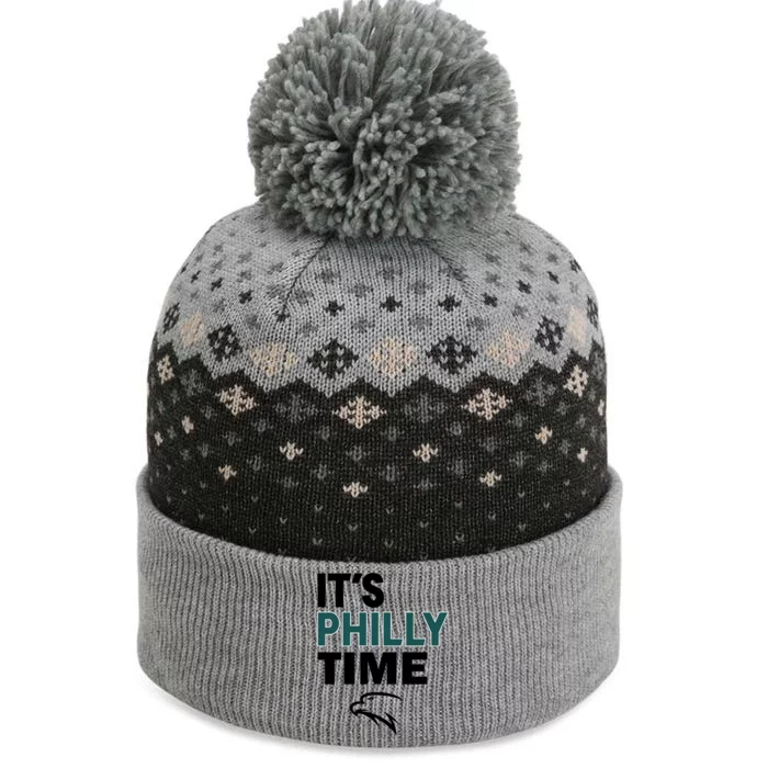 It's Philly Time Philadelphia The Baniff Cuffed Pom Beanie