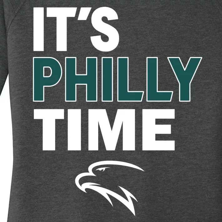 It's Philly Time Philadelphia Women's Perfect Tri Tunic Long Sleeve Shirt