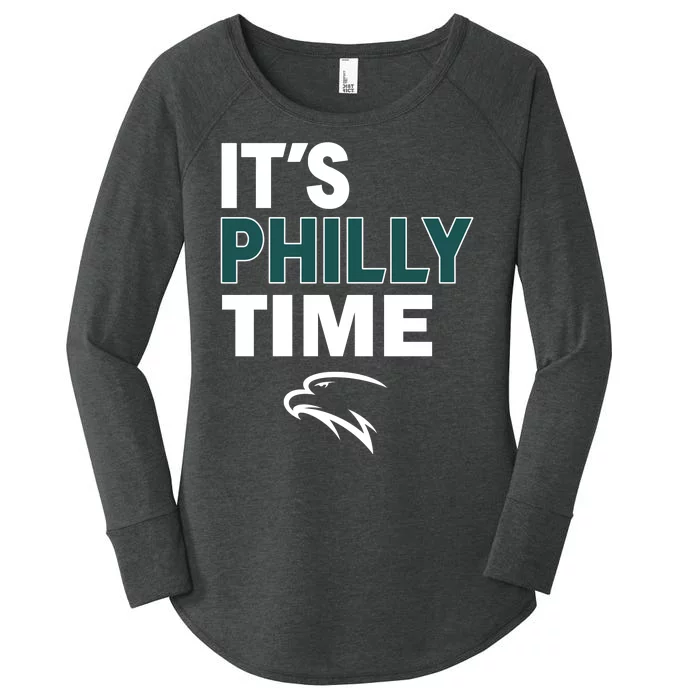 It's Philly Time Philadelphia Women's Perfect Tri Tunic Long Sleeve Shirt