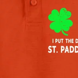 I Put The Double D's In St Paddy's Day Gift Dry Zone Grid Performance Polo