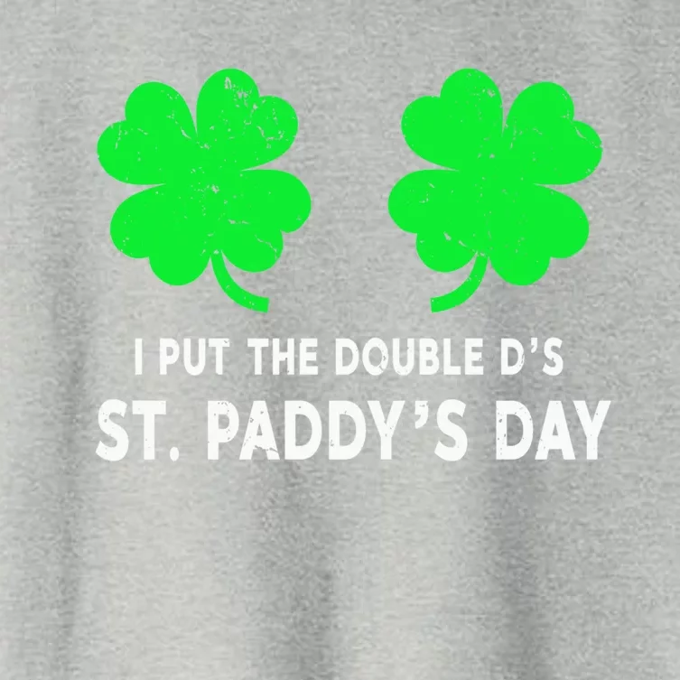 I Put The Double D's In St Paddy's Day Gift Women's Crop Top Tee