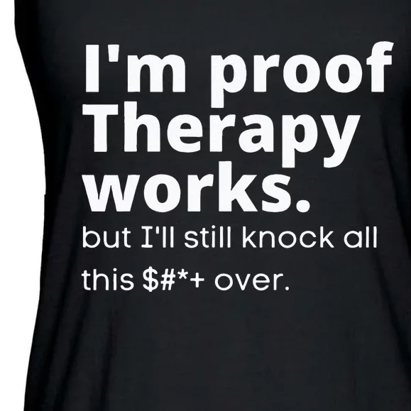 Im Proof Therapy Works Ladies Essential Flowy Tank