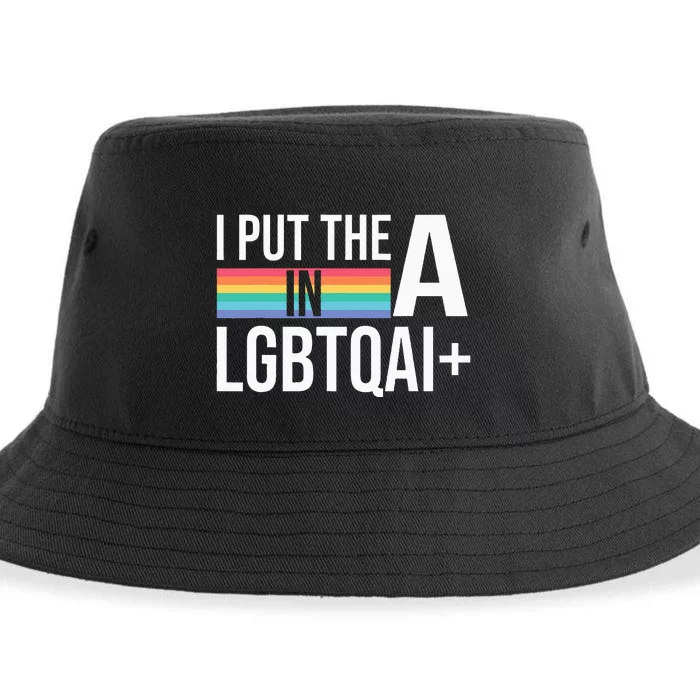 I Put The A In Lgbtqai+ Pride Month Pride Sustainable Bucket Hat