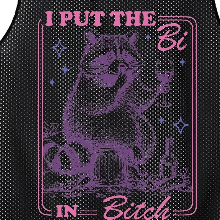 I Put The Bi In Bitch Lgbt Lesbians Mesh Reversible Basketball Jersey Tank