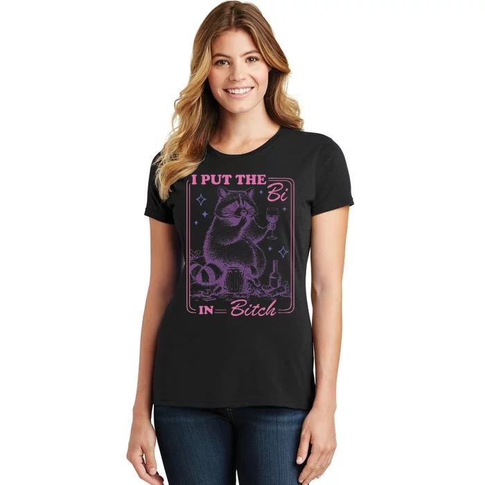 I Put The Bi In Bitch Lgbt Lesbians Women's T-Shirt