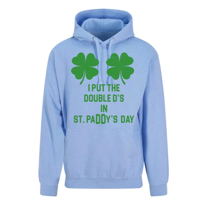 I Put The Double Ds In St Paddys Day Funny St Patrick's Day Unisex Surf Hoodie