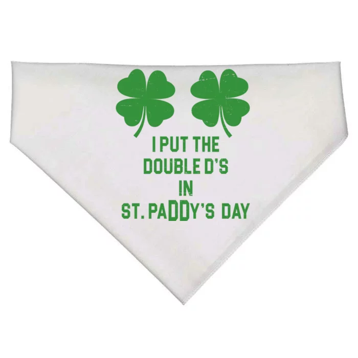 I Put The Double Ds In St Paddys Day Funny St Patrick's Day USA-Made Doggie Bandana