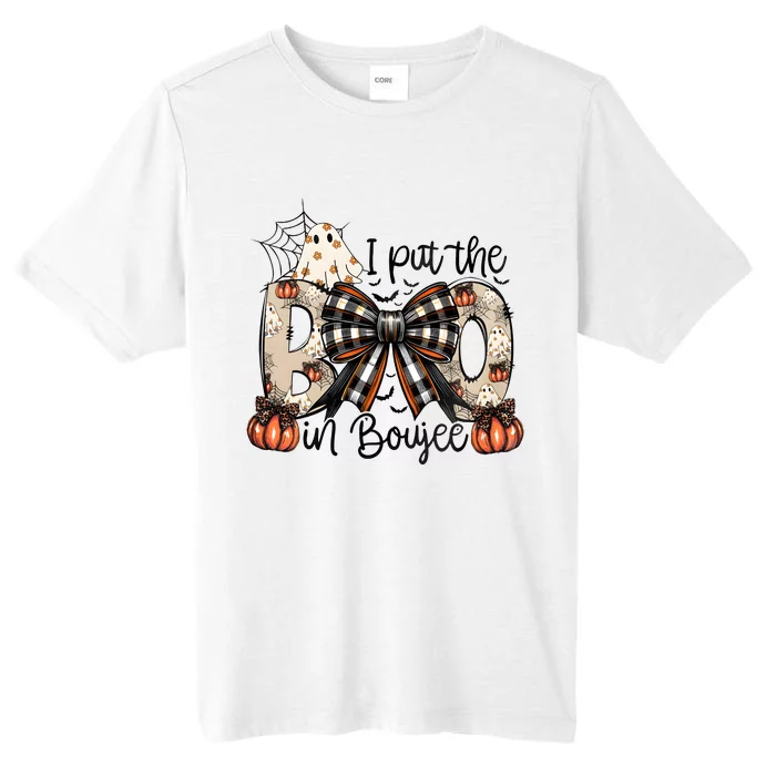 I Put The Boo In Boujee Coquette Halloween ChromaSoft Performance T-Shirt