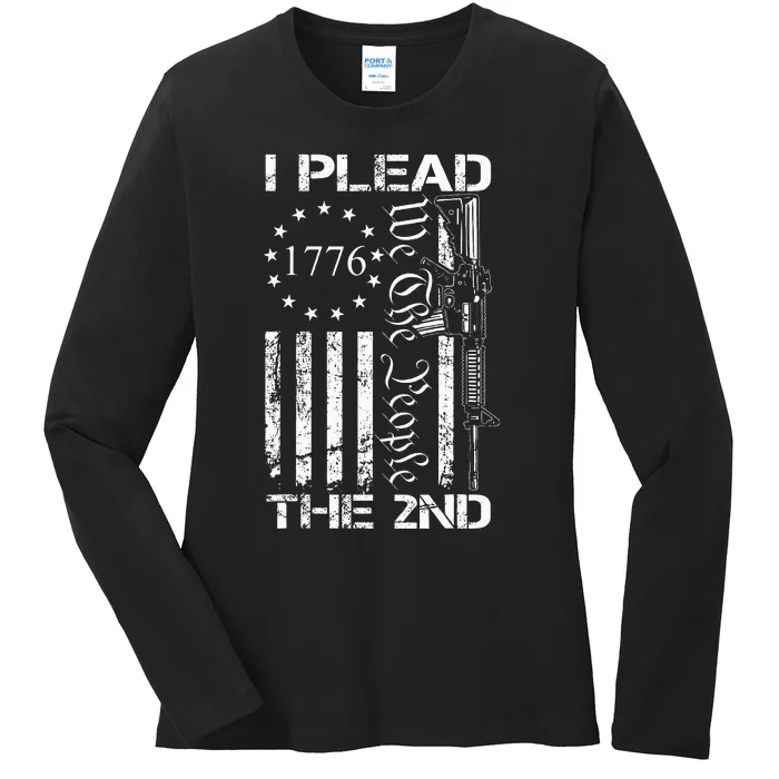 I Plead The 2nd Amendment We The People Usa Ar15 Pro Gun Ladies Long Sleeve Shirt