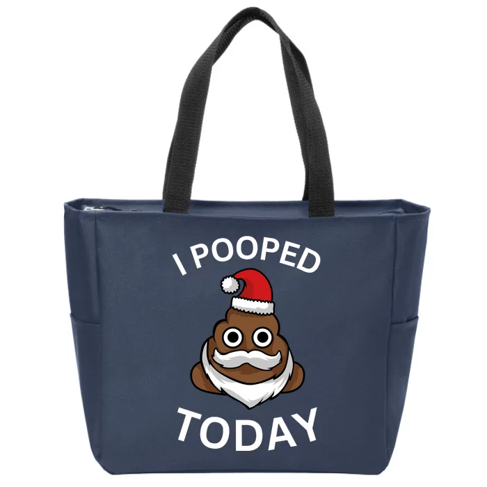 I Pooped Today! Funny Zip Tote Bag