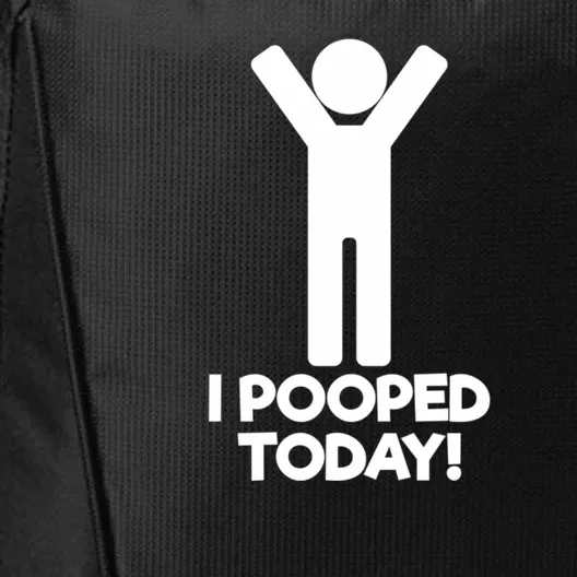 I Pooped Today Funny Happy Pooper City Backpack