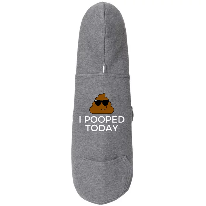 I Pooped Today Funny Poop Doggie 3-End Fleece Hoodie