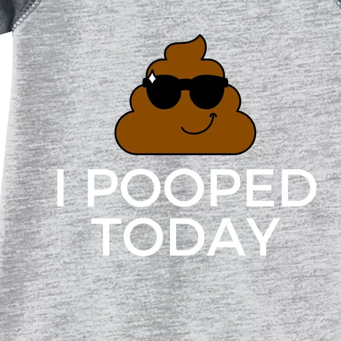 I Pooped Today Funny Poop Infant Baby Jersey Bodysuit