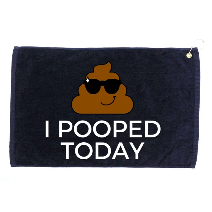 I Pooped Today Funny Poop Grommeted Golf Towel