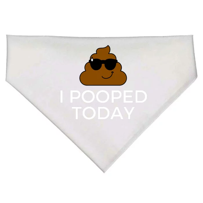 I Pooped Today Funny Poop USA-Made Doggie Bandana