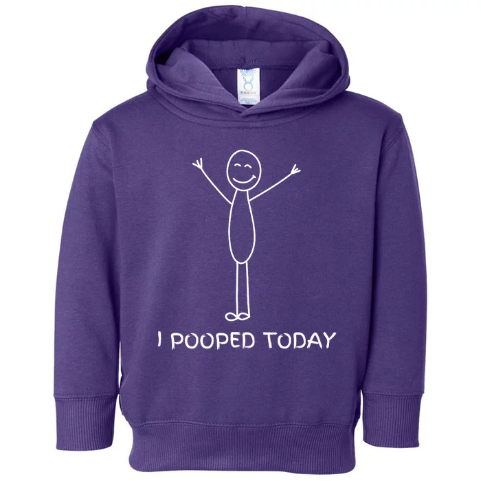 I Pooped Today Funny Poop Toddler Hoodie