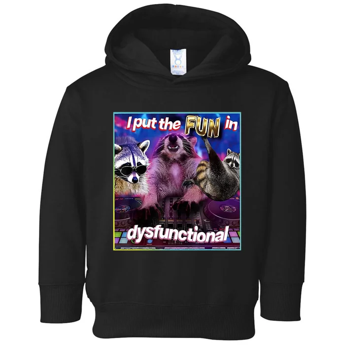 I Put The Sun Dysfunctional Racoon Meme Toddler Hoodie