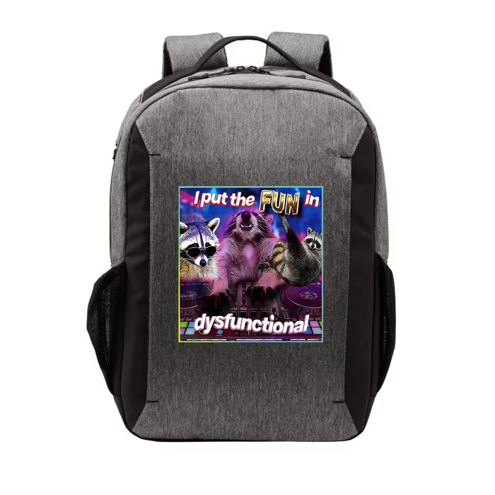 I Put The Sun Dysfunctional Racoon Meme Vector Backpack