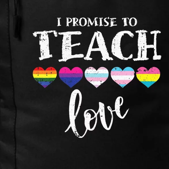 I Promise To Teach Love Autism Awareness African LGBT Pride Daily Commute Backpack