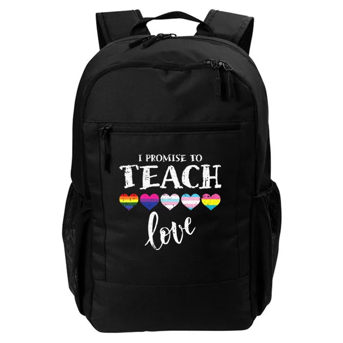 I Promise To Teach Love Autism Awareness African LGBT Pride Daily Commute Backpack