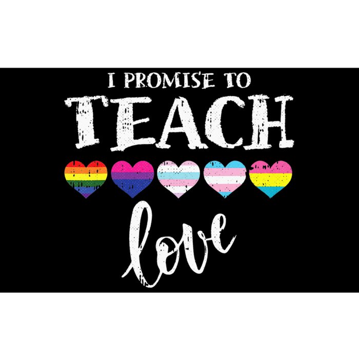 I Promise To Teach Love Autism Awareness African LGBT Pride Bumper Sticker