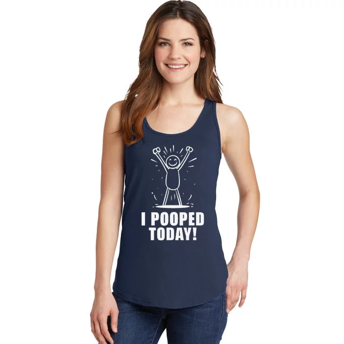 I Pooped Today Ladies Essential Tank