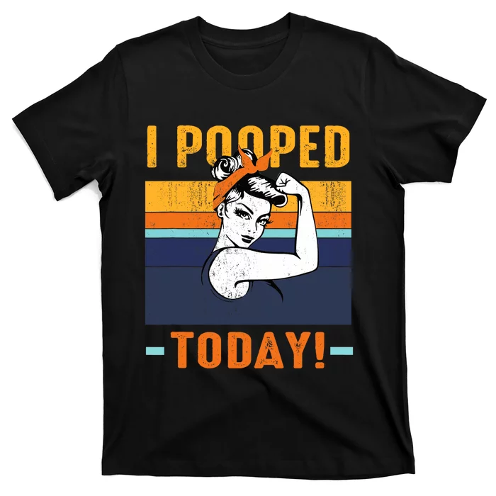 I Pooped Today Retro RosieFunny Humor Strong Wo Bandana T-Shirt