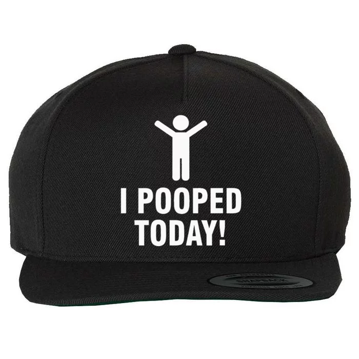 I Pooped Today Wool Snapback Cap