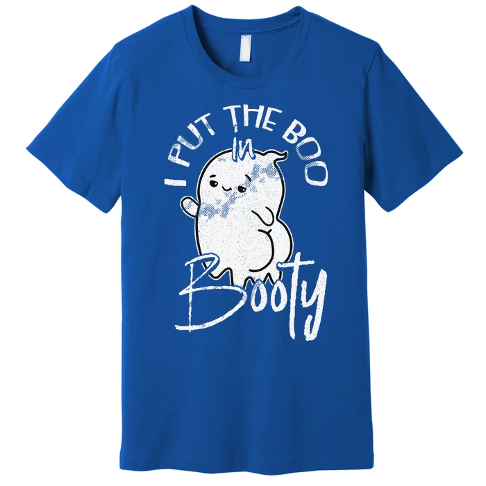 I Put The Boo In Booty Lazy DIY Halloween Costume Ghost Premium T-Shirt