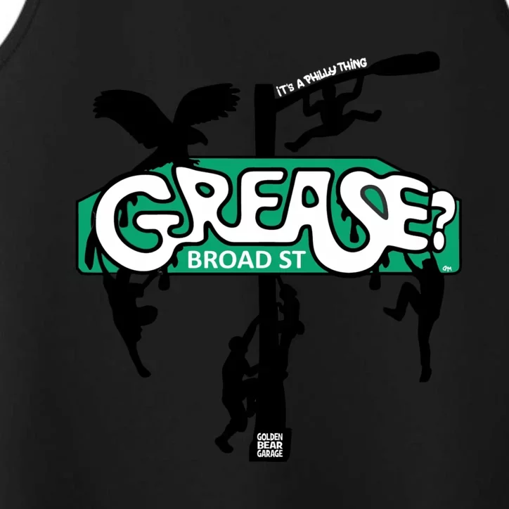 It's Philly Thing Grease Funny Grease The Pole Performance Tank