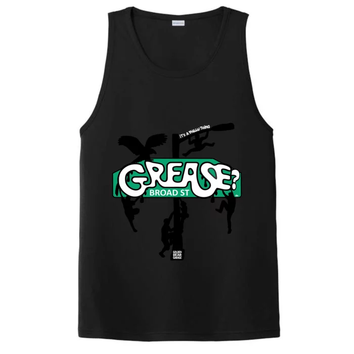 It's Philly Thing Grease Funny Grease The Pole Performance Tank