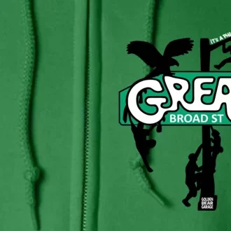 It's Philly Thing Grease Funny Grease The Pole Full Zip Hoodie