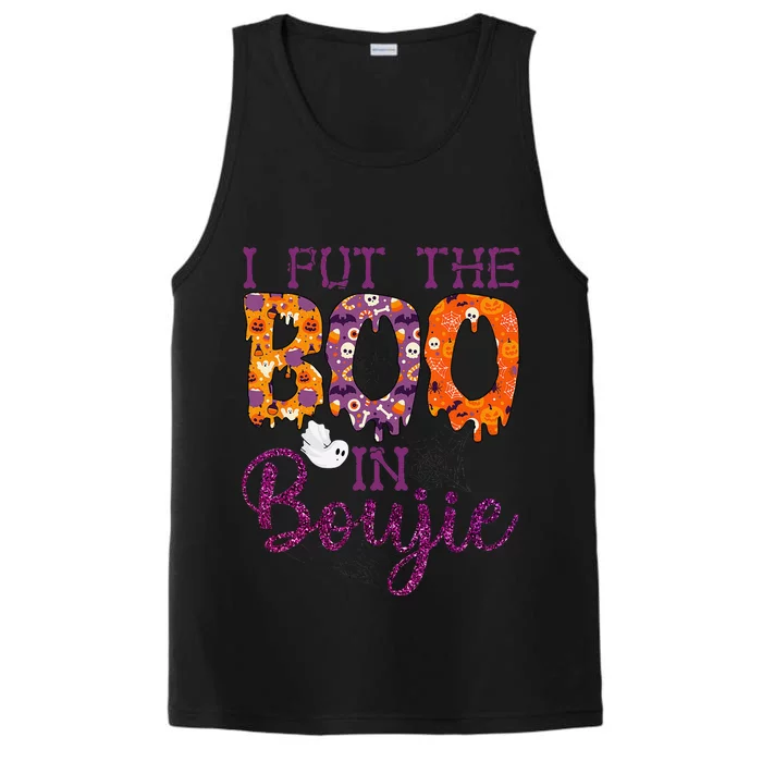 I Put The Boo In Boujie Funny Halloween Performance Tank