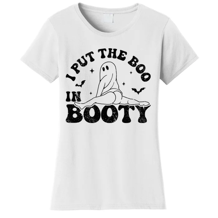 I Put The Boo In Booty Funny Adult Joke Halloween Costume Women's T-Shirt