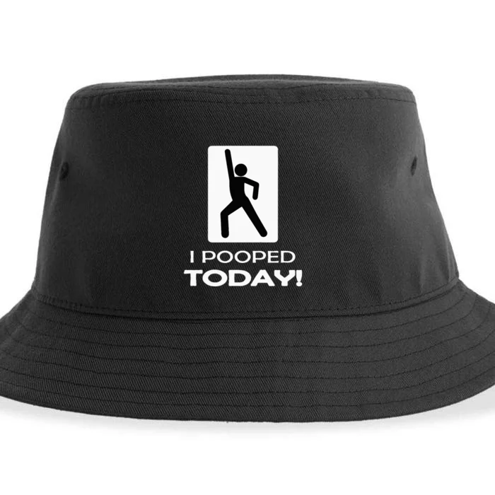 I Pooped Today Toilet Humor Sustainable Bucket Hat