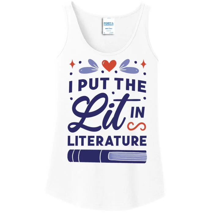 I Put The Lit In Literature Ladies Essential Tank