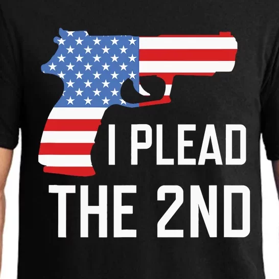 I Plead the 2nd Amendment USA Flag Pistol Gun Pajama Set