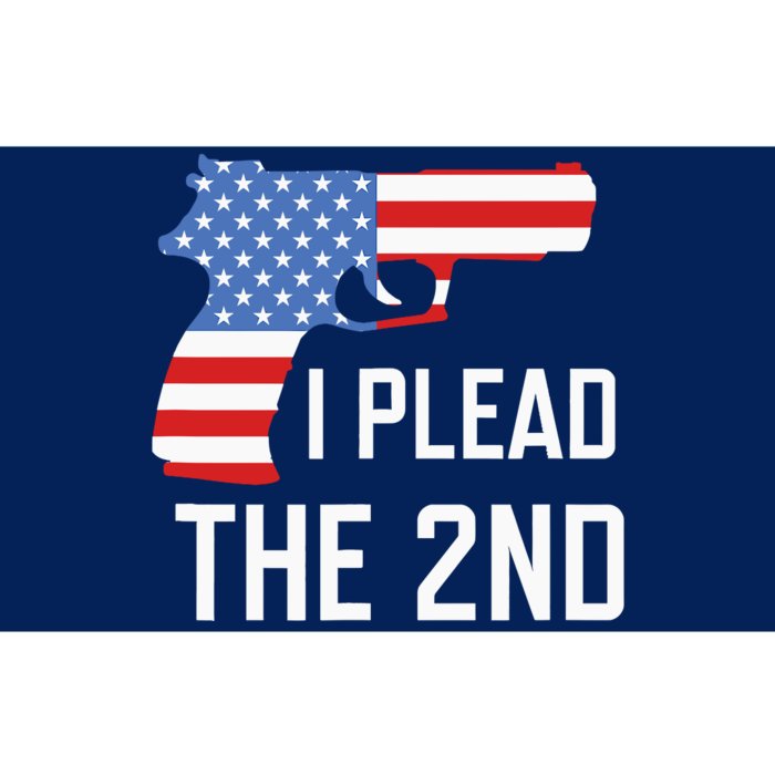 I Plead the 2nd Amendment USA Flag Pistol Gun Bumper Sticker