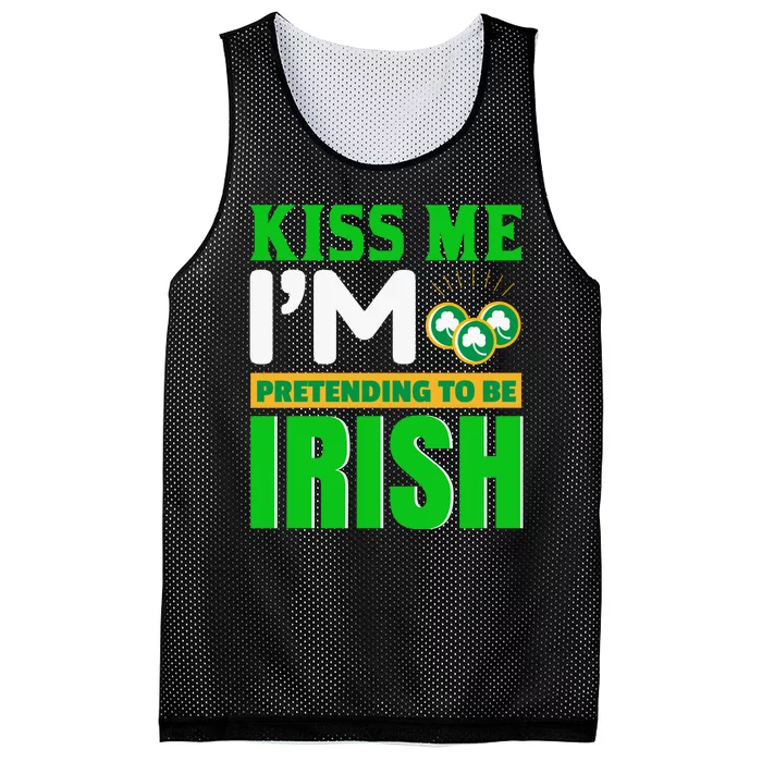 I'm Pretending To Be Irish Mesh Reversible Basketball Jersey Tank