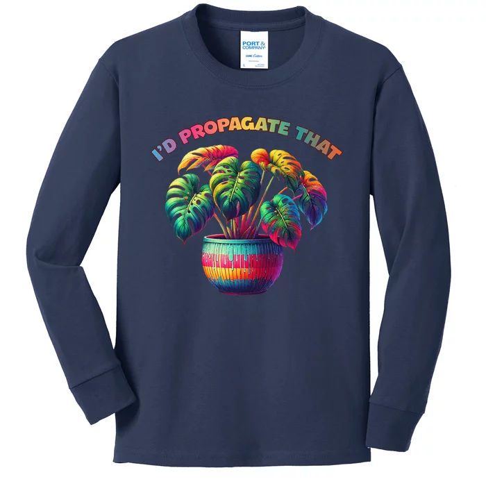 ID Propagate That Plant Gardening Kids Long Sleeve Shirt