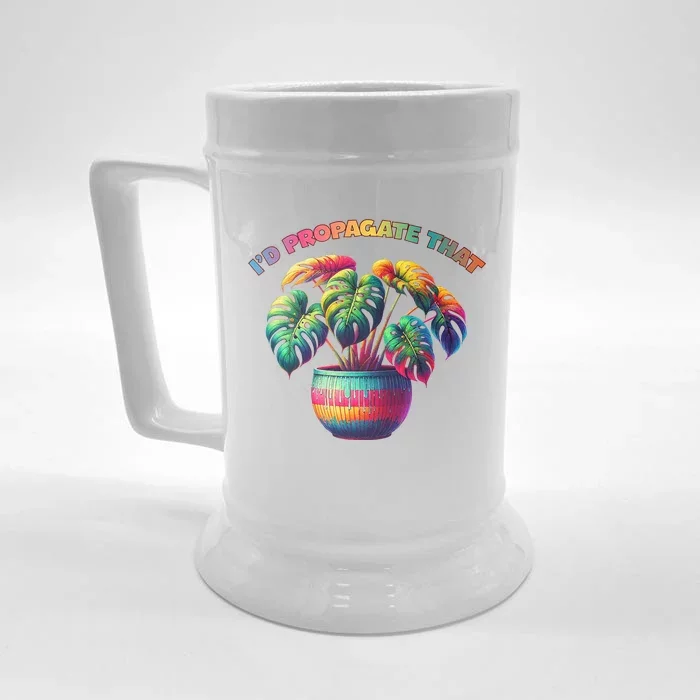 ID Propagate That Plant Gardening Front & Back Beer Stein