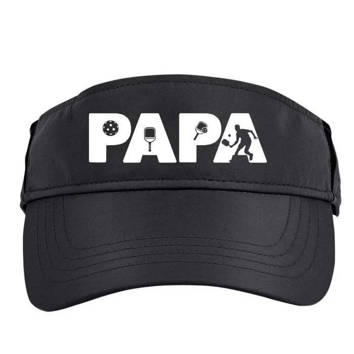 Its Pickleball Time Dad I Love Being Pickleball Papa Adult Drive Performance Visor