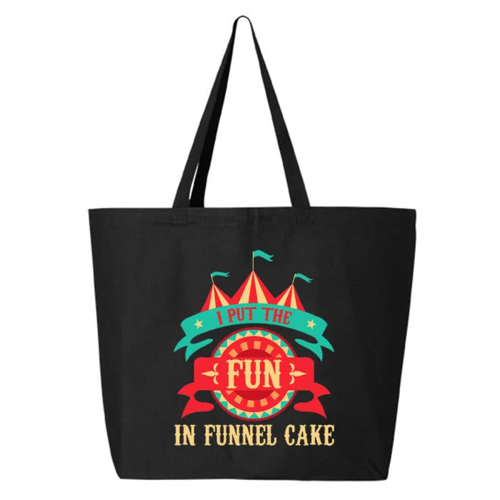 I Put The Fun In Funnel Cake Circus Birthday Party Costume 25L Jumbo Tote