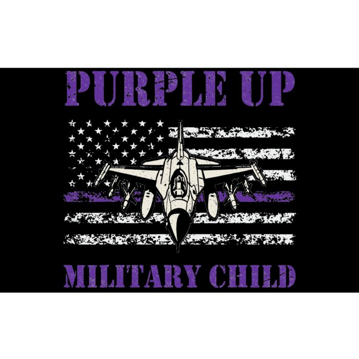 I Purple Up Month of Military Child Awareness Air Force Bumper Sticker