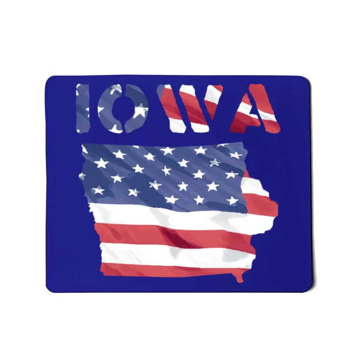 Iowa Proud United States America Patriot Flag Us Pride Gift Mousepad